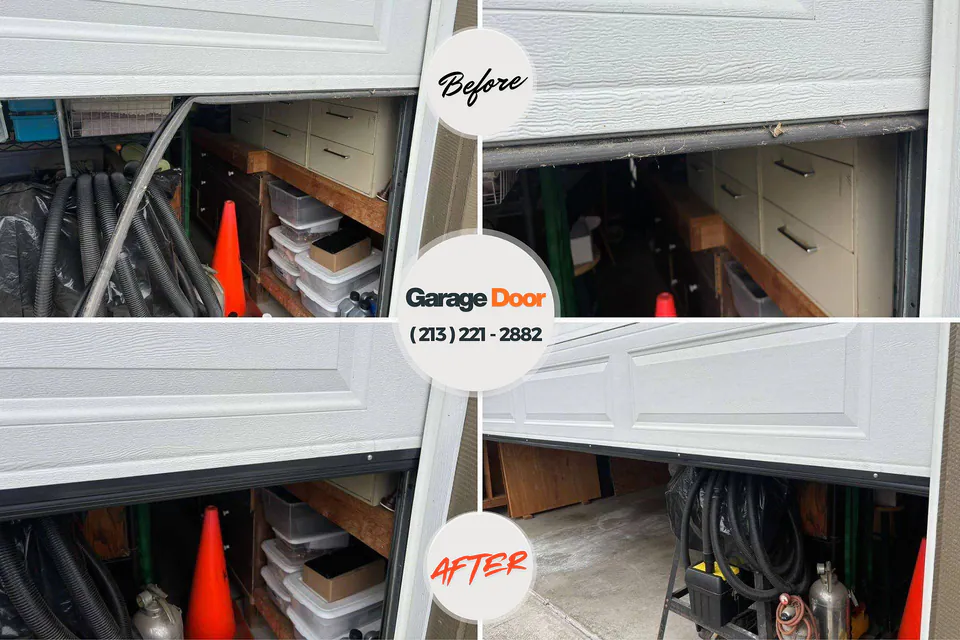 Before and after: garage door installation Homosassa Springs, FL